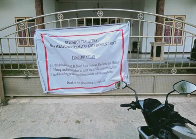 Diduga Berulah, Oknum Polisi di Kota Bangun Darat Dipersoalkan dalam Sengketa Lahan.