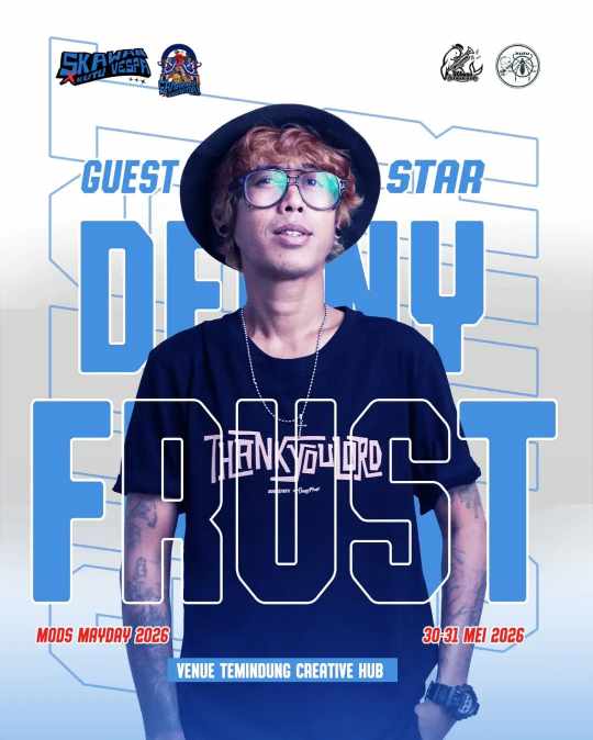 Mods Mayday 2026 Siap Digelar di Samarinda, Denny Frust Jadi Daya Tarik Utama