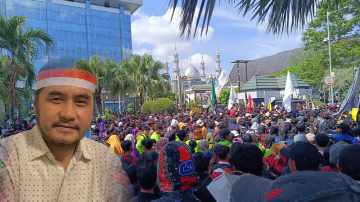 Pendekatan Humanis Aparat Terhadap Demo 214, Tuai Apresiasi dari PJI Kaltim.