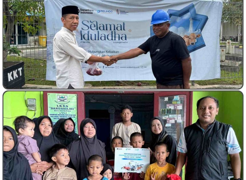 KKT Bagikan Hewan Kurban untuk Warga Kariangau Serta Panti Asuhan, 280 Paket Daging Disalurkan.
