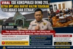 Viral Isu Konspirasi Demo 215, Foto Silaturahmi Digoreng Jadi Isu Politik, Ketua DPP Jaga Rakyat Kaltim Murka: “Jangan Jadikan Fitnah sebagai Konten”.