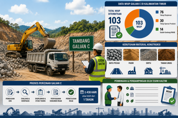 103 Izin Terbit, Hanya 14 Tambang Galian C yang Sudah Kantongi RKAB