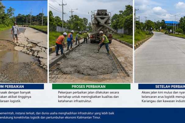 Dirut PT KKT Apresiasi Sinergi Stakeholder, Perbaikan Akses Jalan Perkuat Logistik Kalimantan Timur