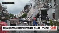 Rumah Mewah Roboh di Kompleks Elite Jalan Mustang Medan Usai Ledakan Keras
