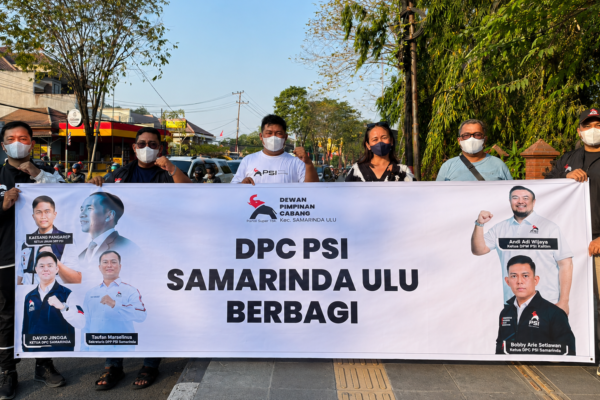 DPC PSI Samarinda Ulu Bagikan Masker
