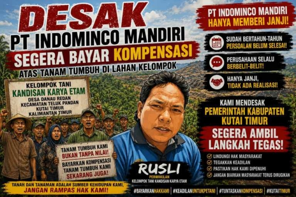 Soal Tali Asih, Kelompok Tani Kandisan Desak PT IMM