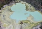 Kawah Putih Ciwidey Kian Kering, Kemarau Panjang Bikin Debit Air Menyusut Drastis