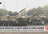Modernisasi Pertahanan: Menhan Serahkan 12 Rantis Amfibi AAV M35 ke Korps Marinir