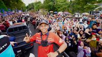 Veda Ega Pratama dan Marc Marquez Pimpin Parade Meriah Jelang MotoGP Mandalika
